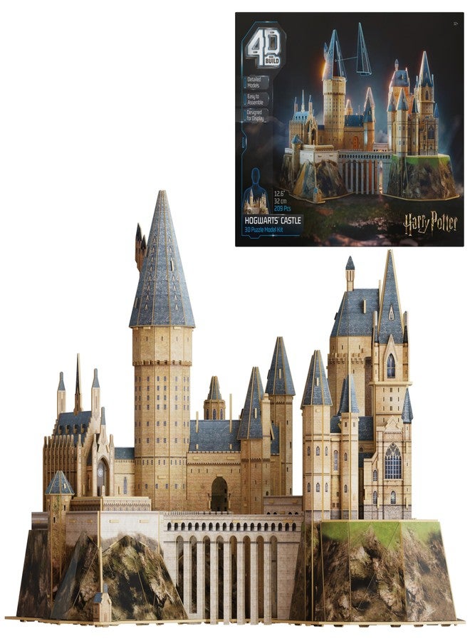 4D Build, Harry Potter Hogwarts Castle 3D Model Kit, Harry Potter Collectibles & Desk Decor, Adult Puzzle, Building Toys, 209 Pieces, 3D Puzzles, Gift Ideas for Ages 12 & Up - Image 1